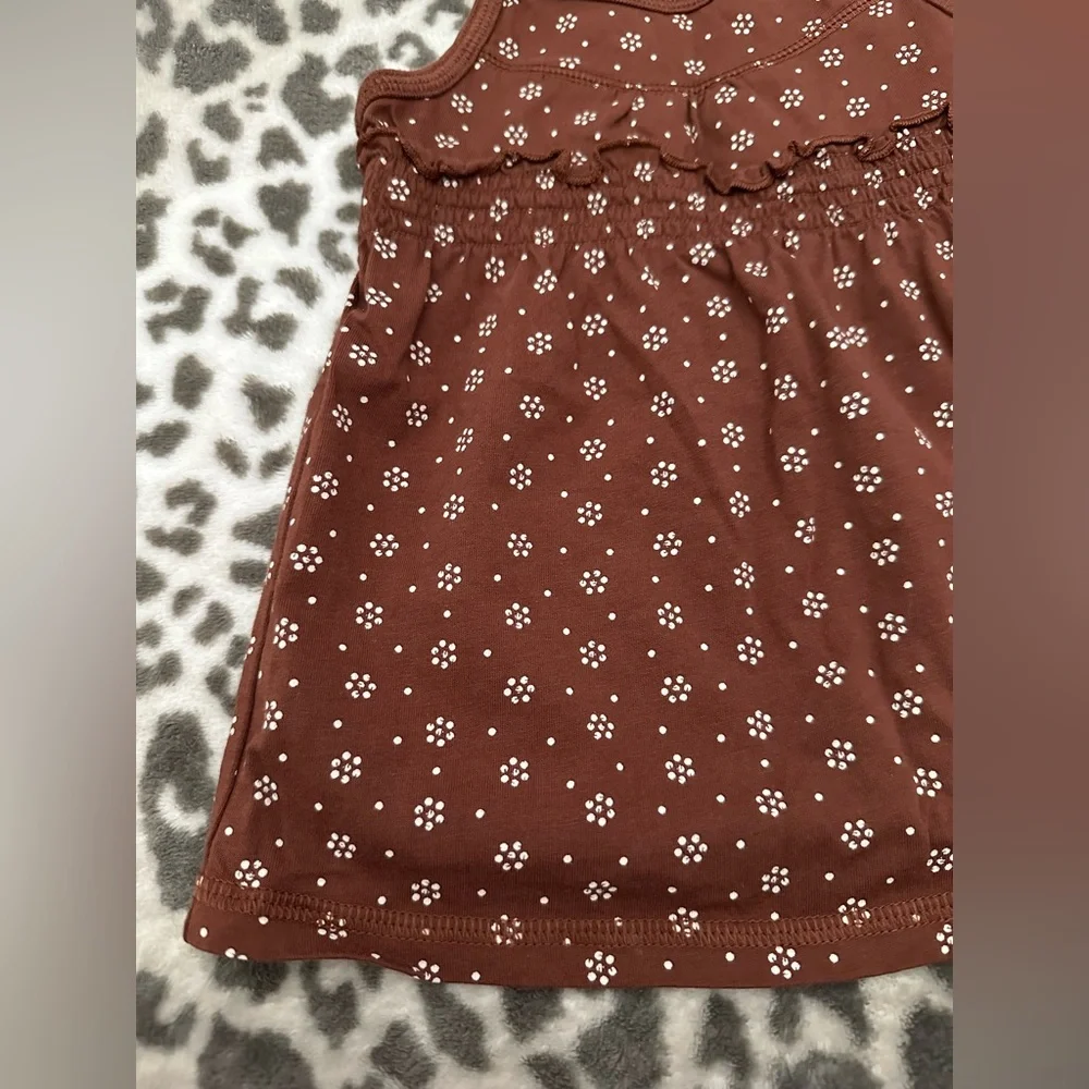 NWOT babyGap Babydoll Tank Top in Brown Size 18-24 Months Toddler Girls